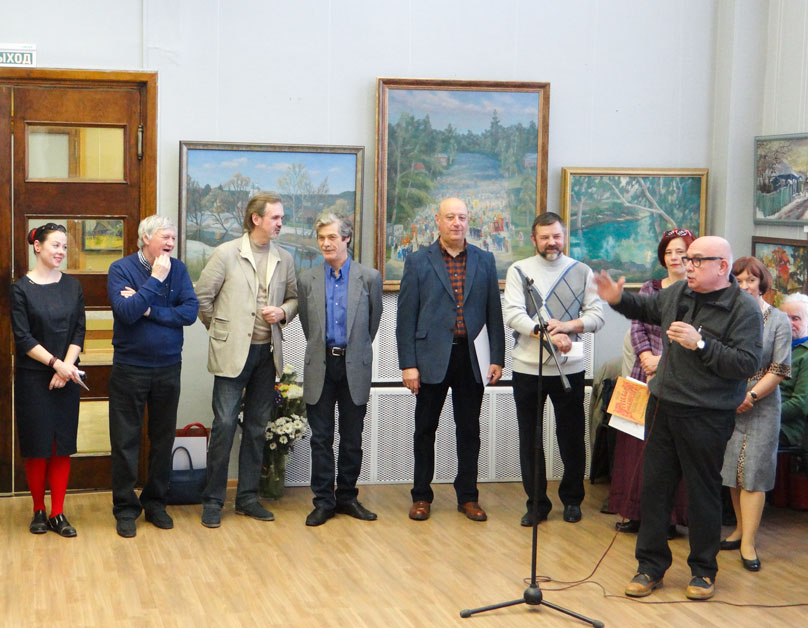 Выставка в Союзе художников России на Беговой  в апреле 2015 г.